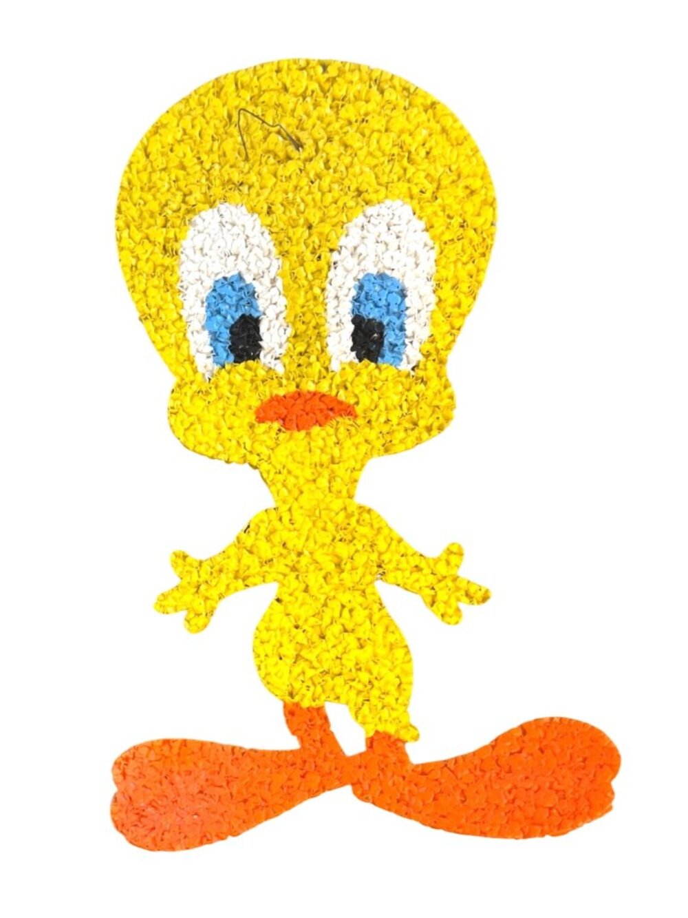 Vintage Melted Popcorn Tweety Bird Wall Decor Looney Tunes Art Retro - Picture 4 of 5